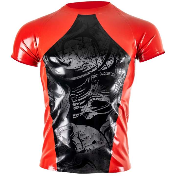 Shirt SKULL CONTRAST red black Latex Laser Edition